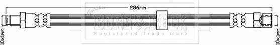 Borg & Beck BBH6874 - Flessibile del freno autozon.pro