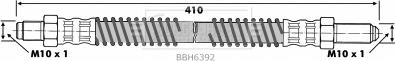 Borg & Beck BBH6392 - Flessibile del freno autozon.pro