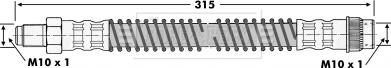 Borg & Beck BBH6255 - Flessibile del freno autozon.pro