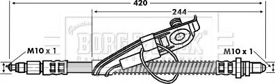 Borg & Beck BBH6754 - Flessibile del freno autozon.pro