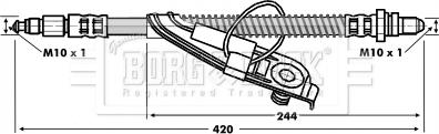 Borg & Beck BBH6755 - Flessibile del freno autozon.pro