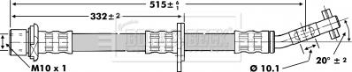 Borg & Beck BBH6750 - Flessibile del freno autozon.pro