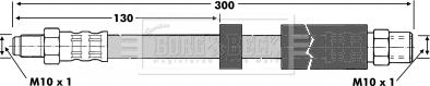 Borg & Beck BBH6764 - Flessibile del freno autozon.pro