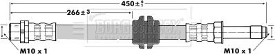 Borg & Beck BBH6762 - Flessibile del freno autozon.pro