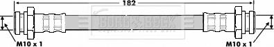 Borg & Beck BBH6712 - Flessibile del freno autozon.pro