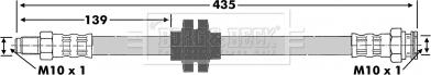 Borg & Beck BBH6720 - Flessibile del freno autozon.pro