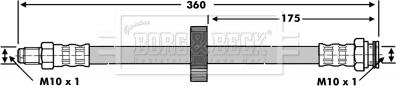 Borg & Beck BBH6775 - Flessibile del freno autozon.pro