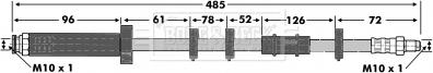 Borg & Beck BBH6773 - Flessibile del freno autozon.pro