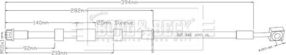 Borg & Beck BBH8941 - Flessibile del freno autozon.pro