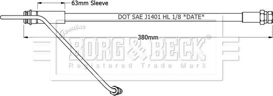 Borg & Beck BBH8943 - Flessibile del freno autozon.pro