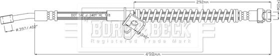 Borg & Beck BBH8915 - Flessibile del freno autozon.pro