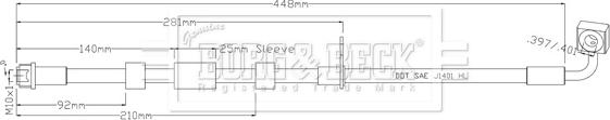 Borg & Beck BBH8938 - Flessibile del freno autozon.pro