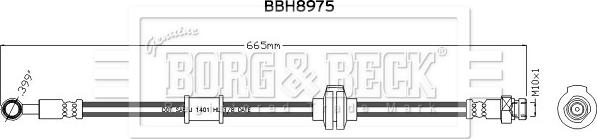 Borg & Beck BBH8975 - Flessibile del freno autozon.pro