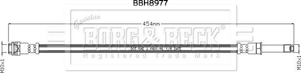 Borg & Beck BBH8977 - Flessibile del freno autozon.pro