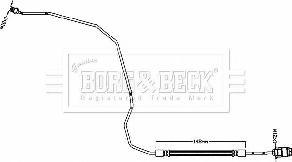 Borg & Beck BBH8465 - Flessibile del freno autozon.pro