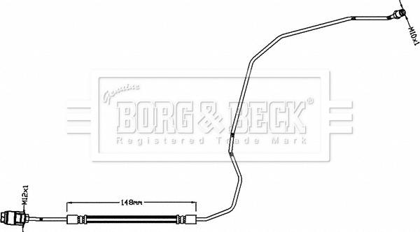 Borg & Beck BBH8466 - Flessibile del freno autozon.pro