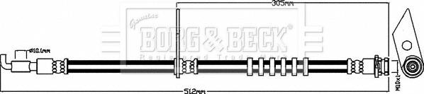 Borg & Beck BBH8467 - Flessibile del freno autozon.pro