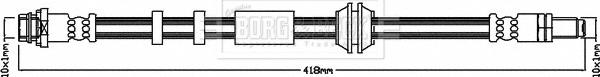 Borg & Beck BBH8412 - Flessibile del freno autozon.pro