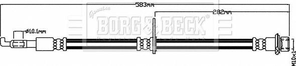 Borg & Beck BBH8483 - Flessibile del freno autozon.pro