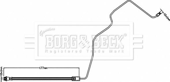 Borg & Beck BBH8554 - Flessibile del freno autozon.pro