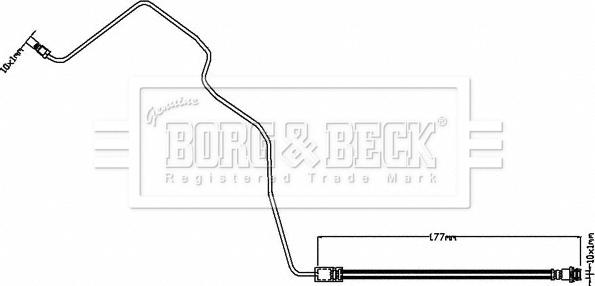 Borg & Beck BBH8553 - Flessibile del freno autozon.pro