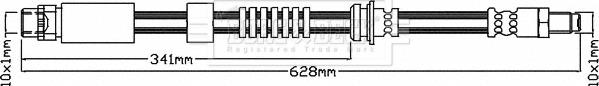 Borg & Beck BBH8567 - Flessibile del freno autozon.pro