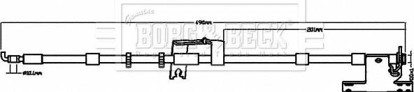 Borg & Beck BBH8508 - Flessibile del freno autozon.pro