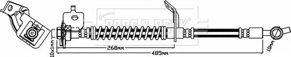 Borg & Beck BBH8518 - Flessibile del freno autozon.pro