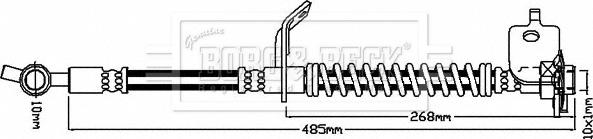 Borg & Beck BBH8517 - Flessibile del freno autozon.pro