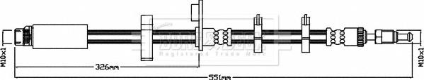 Borg & Beck BBH8536 - Flessibile del freno autozon.pro