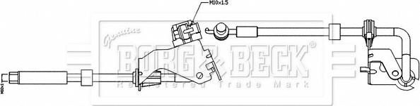 Borg & Beck BBH8532 - Flessibile del freno autozon.pro