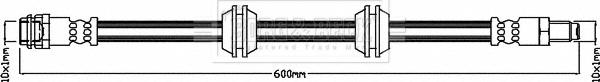 Borg & Beck BBH8655 - Flessibile del freno autozon.pro