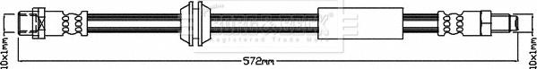 Borg & Beck BBH8650 - Flessibile del freno autozon.pro