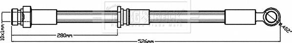 Borg & Beck BBH8657 - Flessibile del freno autozon.pro