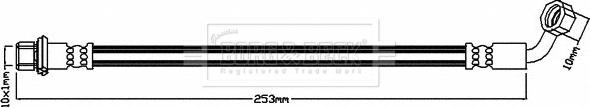 Borg & Beck BBH8606 - Flessibile del freno autozon.pro