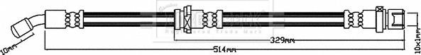 Borg & Beck BBH8602 - Flessibile del freno autozon.pro