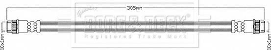 Borg & Beck BBH8680 - Flessibile del freno autozon.pro