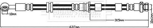 Borg & Beck BBH8040 - Flessibile del freno autozon.pro