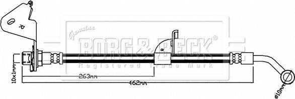 Borg & Beck BBH8051 - Flessibile del freno autozon.pro