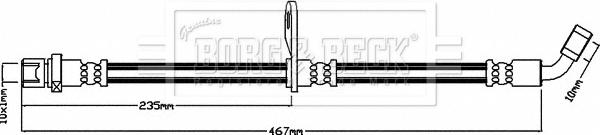 Borg & Beck BBH8060 - Flessibile del freno autozon.pro