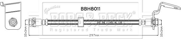 Borg & Beck BBH8011 - Flessibile del freno autozon.pro