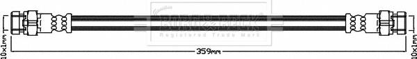 Borg & Beck BBH8024 - Flessibile del freno autozon.pro