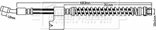 Borg & Beck BBH8199 - Flessibile del freno autozon.pro