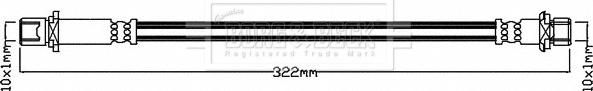 Borg & Beck BBH8147 - Flessibile del freno autozon.pro