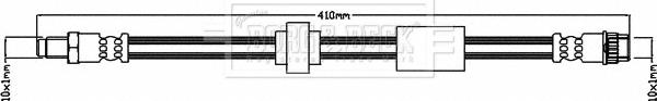 Borg & Beck BBH8116 - Flessibile del freno autozon.pro