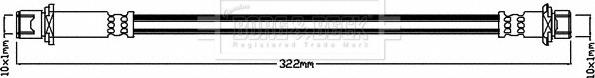 Borg & Beck BBH8188 - Flessibile del freno autozon.pro