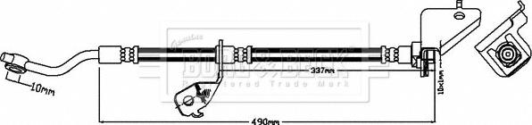 Borg & Beck BBH8182 - Flessibile del freno autozon.pro