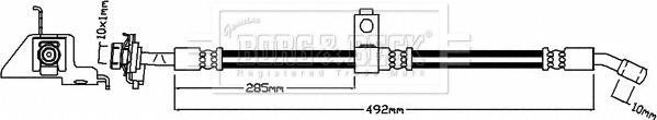 Borg & Beck BBH8131 - Flessibile del freno autozon.pro