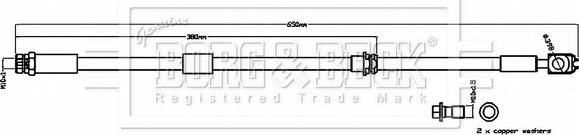 Borg & Beck BBH8840 - Flessibile del freno autozon.pro