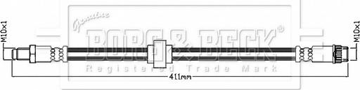 Borg & Beck BBH8848 - Flessibile del freno autozon.pro